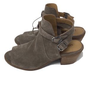 NWT Lucky Brand 6 open toe booties